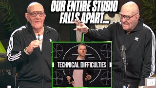 Pat McAfee's Entire Studio Setup Crashed Live On Air...