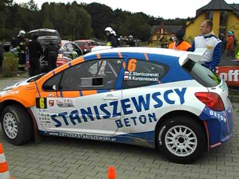 Rajd Warmiński 22 09 2012, strefa tankowania Hołowczyc i Staniszewski
