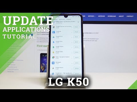 How to Check for Updates Applications in LG K50 - Install Latest App Version