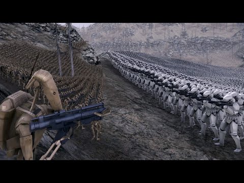 20K B1 Battle Droids vs 20K Stormtroopers Ultimate Epic Battle Simulator UEBS