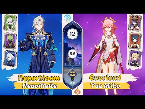 C0 Neuvillette Hyperbloom & C0 Yae Miko Overload | Genshin Impact Abyss 5.5 | Floor 12