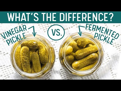 VINEGAR PICKLE vs. FERMENTED PICKLE: Why aren't they the same thing?