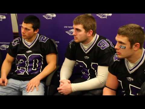 2009 NCAA Football Semifinal - UW-Whitewater Celebration, Players News Conference