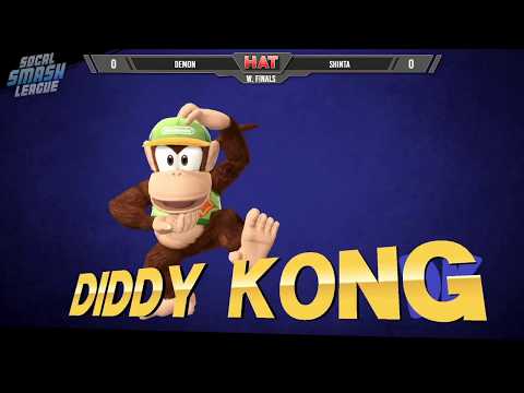 HAT 43 - Demon (Bayonetta) Vs. Shinta (Diddy Kong) Winners Finals - Smash 4