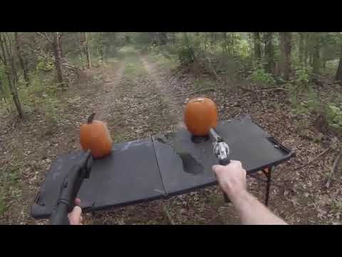 Kürbise zerschießen