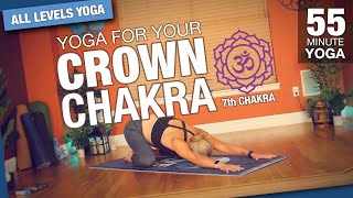 Crown Chakra Yoga | Spiritual Connection & Inner Peace (45 min) Yoga for Your 7th Chakra
