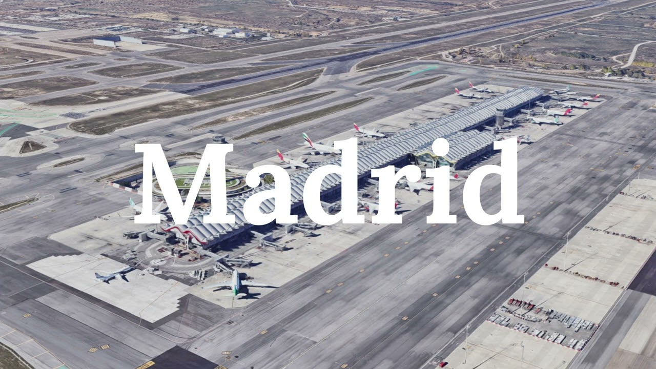 GEOGRAPHY OF MADRID AIRPORT in 1 minute 🗺️