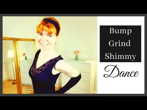 Short BUMP GRIND SHIMMY Sequence - Burlesque Dancing  Tutorial for beginners