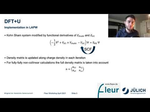 FLEUR Hands-on 2021 - Day 5 - LDA+U in FLEUR WS2021