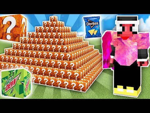 DORİTOS ŞANS BLOKLARI PİRAMİDİ - Minecraft (Cips Eşyaları)