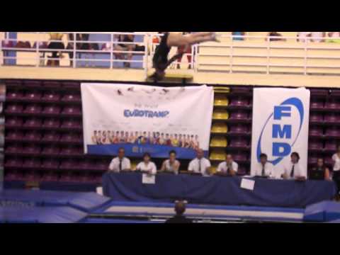 Claudia Prat (ejercicio libre. Cto. España Trampolín 2013, Valladolid)