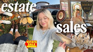 Come Thrift With Me At 3 Estate Sales In Beverly Hills! (Vintage, Designer, Home Decor & More)