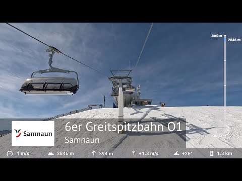 Greitspitzbahn Full Ride - Samnaun (Ischgl - Samnaun) | Built by Garaventa in 1998