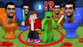 Scary Lava Water SKIBIDI TOILET vs JJ and Mikey is CHASING in Minecraft Challenge Maizen JJ Mikey