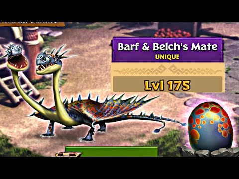 BARF & BELCH'S MATE - UNIQUE HIDEOUS ZIPPLEBACK - Dragons: Rise of Berk