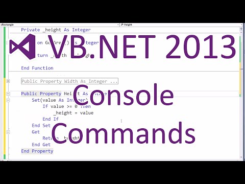 VB.NET 2013 - Console Commands