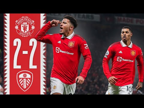 Manchester united vs Leeds 2-2 highlights & goals /Sancho return goal #premierleague
