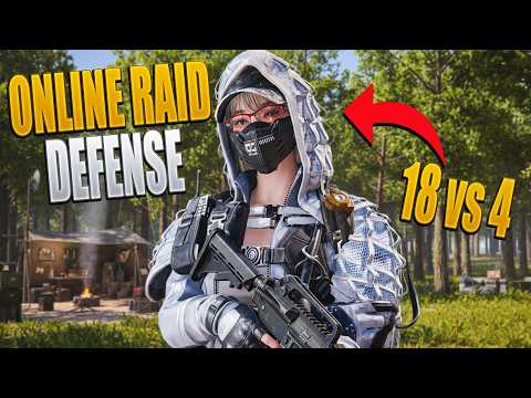 My Base Design in Last Island Survival vs 18 Enemies in Raidzone Online Raid Defense