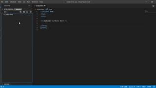 Create CSS and Javascript style sheets in Visual studio code
