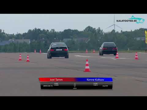Joel Tamm - BMW E36 T5 vs Kenne Koltsov - Audi 90. Dragrace@KuressaareKiirendus2019