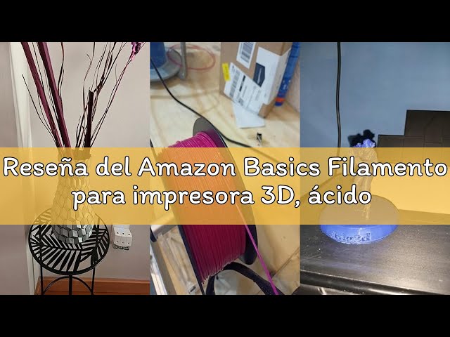 Vídeo relacionado con Amazon Basics Filamento para impresora 3D, plástico ABS, 1.75 mm, cinta de 1 kg, azul