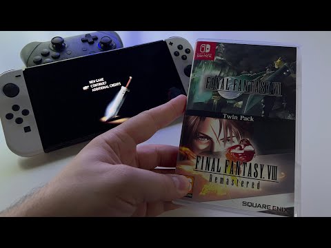 FINAL FANTASY 7 Twin Pack - 4 min Review | Switch OLED handheld gameplay