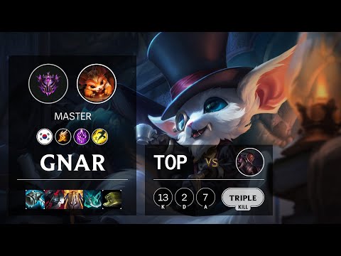 Gnar Top vs Lucian - KR Master Patch 10.16