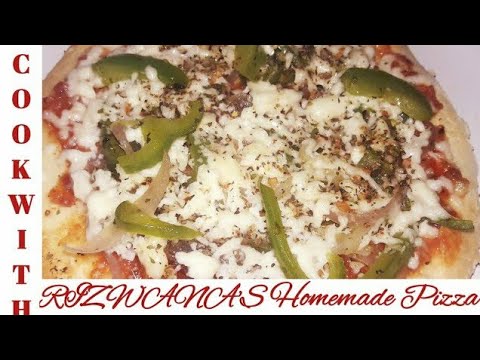 Homemade Pizza Recipe||Easy and Delicious Pizza||Cheesy Pizza at Home||by- Cook With Rizwana