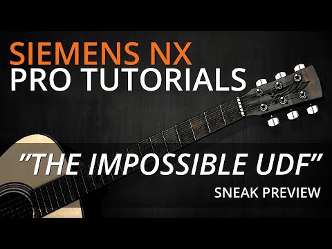 Siemens NX Pro Tutorial Preview - how to create extremely flexible UDF's by horizontal modeling