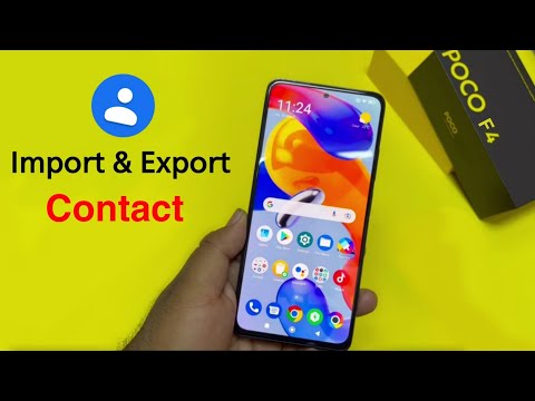 How to Import & Export Contacts Number in Poco F4 5g | Poco F4 me Contact Number Copy Kaise Kare