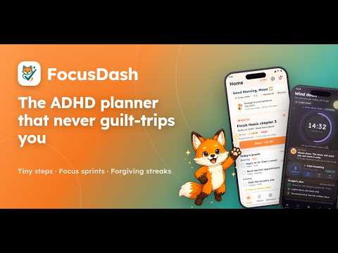 FocusDash: ADHD Planner video thumbnail