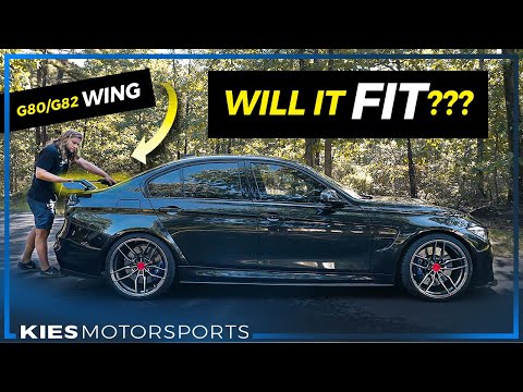 2021 BMW G80 M3 CARBON WING on a 2017 F80 M3... WILL IT FIT?!