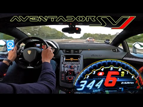 Lamborghini Aventador SVJ *344KMH / 215MPH* on AUTOBAHN [NO SPEED LIMIT]