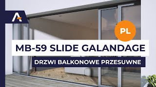 Drzwi balkonowe przesuwne MB-59 Galandage