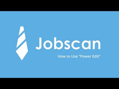 Jobscan video/presentation/materials