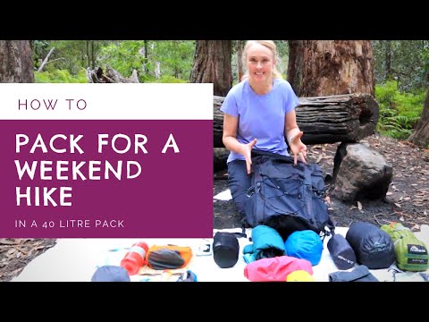 How to pack for an overnight hike (40 litre pack)