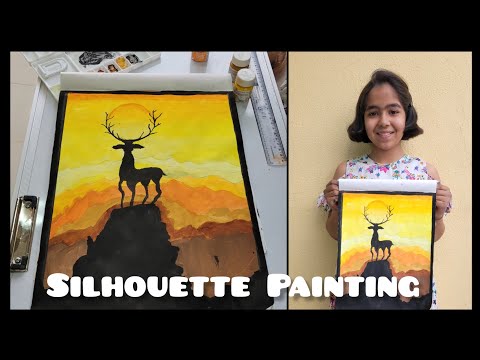 Silhouette Painting for Kids