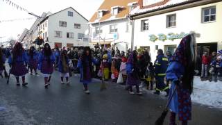 preview picture of video 'Impressionen Narrenumzug 2013 VS-Schwenningen, Warenbachhexen Villingen'