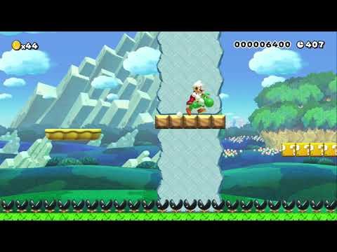 相棒ヨッシーとスタンダード simple 4 by コウ - SUPER MARIO MAKER - NO COMMENTARY 1AW