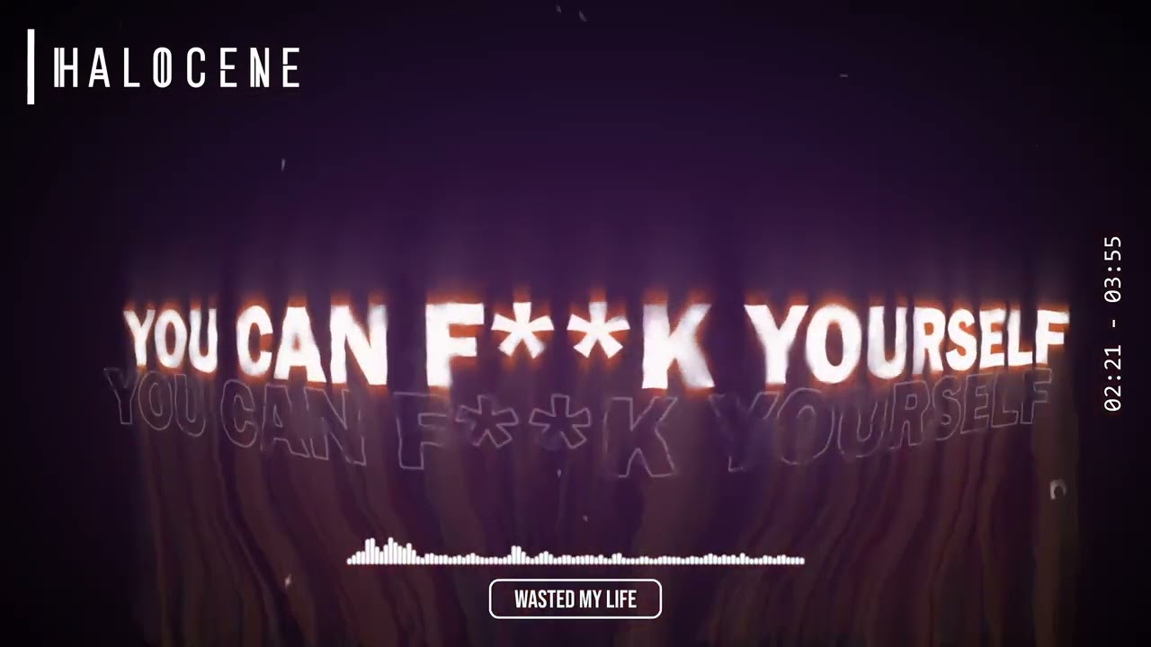 Halocene - Wasted My Life (Lyric Visualizer)