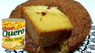 BOLO DE MILHO DE LATINHA MAIS CREMOSO E MUITO FÁCIL DE FAZER!