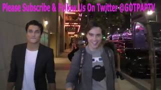 Staz Nair and Ryan McCartan talks about their upcoming movie Rocky Horros Picture Show outside the S