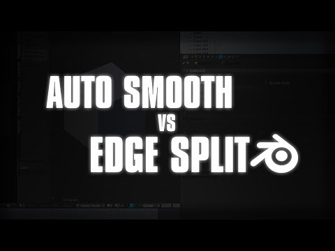 Blender 3d: Auto Smooth vs. Edge Split