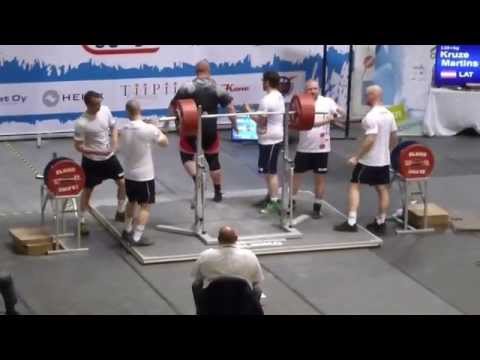 Martins Kruze, 390 kg squat