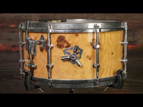 Lang Percussion 7x14" Gladstone 3-Way Snare Drum - Chestnut Veneer image 16