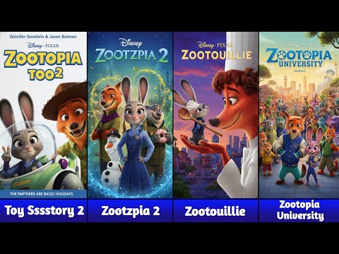 Zootopia 2 Parody of Famous Movie Posters | Disney Fan Art (Latest Version!) | Part 2