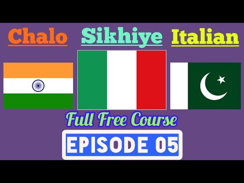 Chalo Sikhiye Italian In Punjabi Free Episode 05 Haal-Chal (lezione A1)