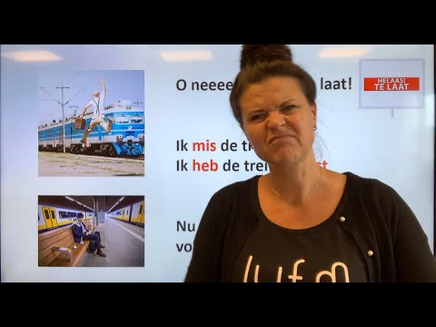 NT2 ⏰TE LAAT😱vertraging 🛤 spoor, perron🚉 trein gemist, uitstappen en vertrektijden #learndutch
