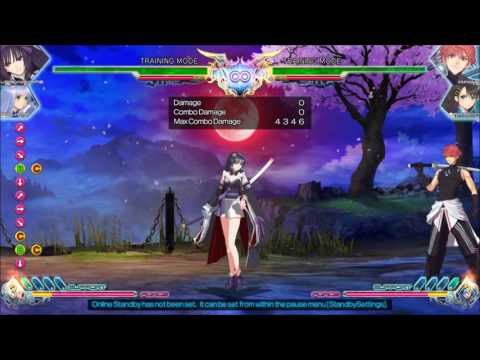 Urayukihime Ex J.832 Counter Hit Combos - Blade Arcus from Shining: Battle Arena