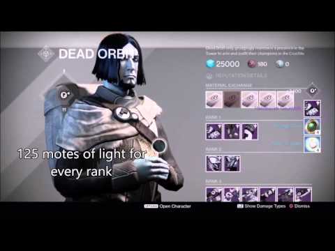 Destiny - Ranking up faction (Dead Orbit) 9 ranks in 2 minutes